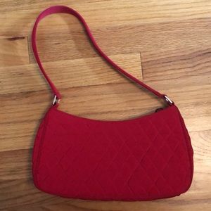 Red Quilted Shoulder Bag